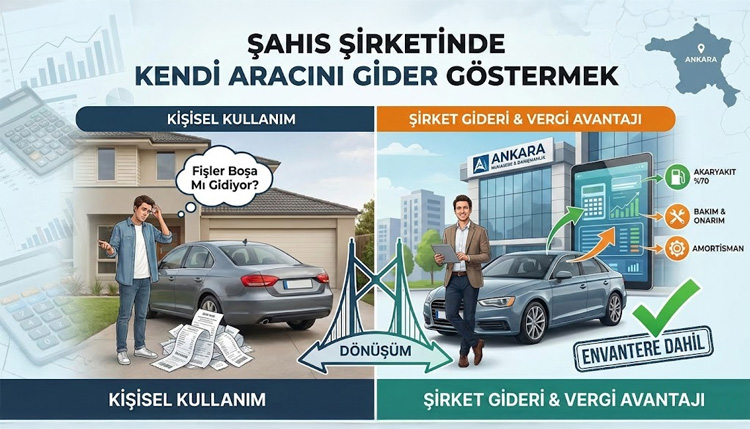Şahıs Şirketinde Kendi Aracını Gider Göstermek