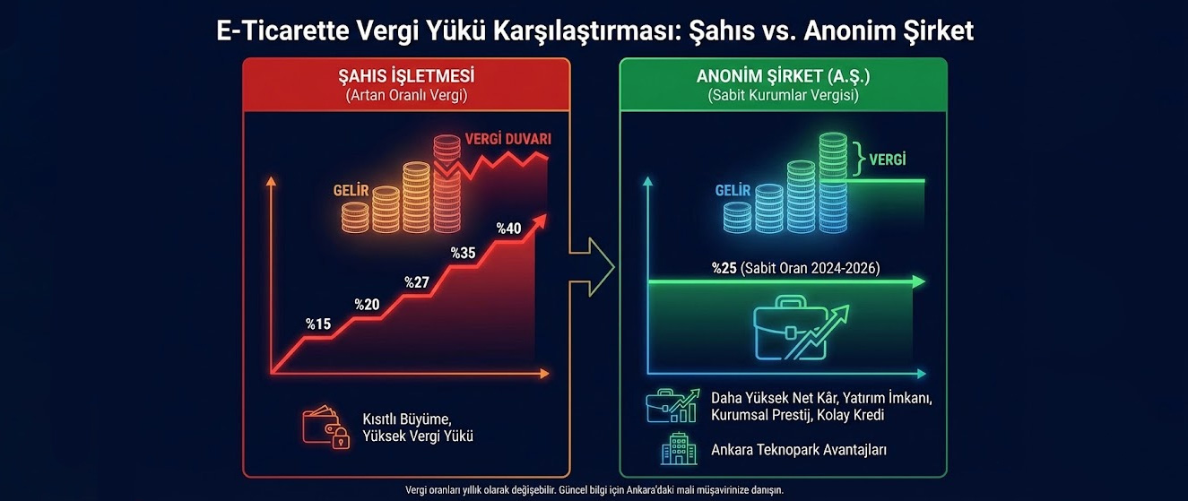 E-Ticarette Şirket Türleri Karşılaştırma