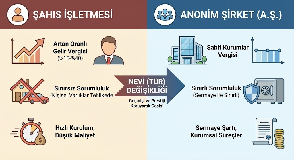 Şirket İçin Nevi Değişikliği